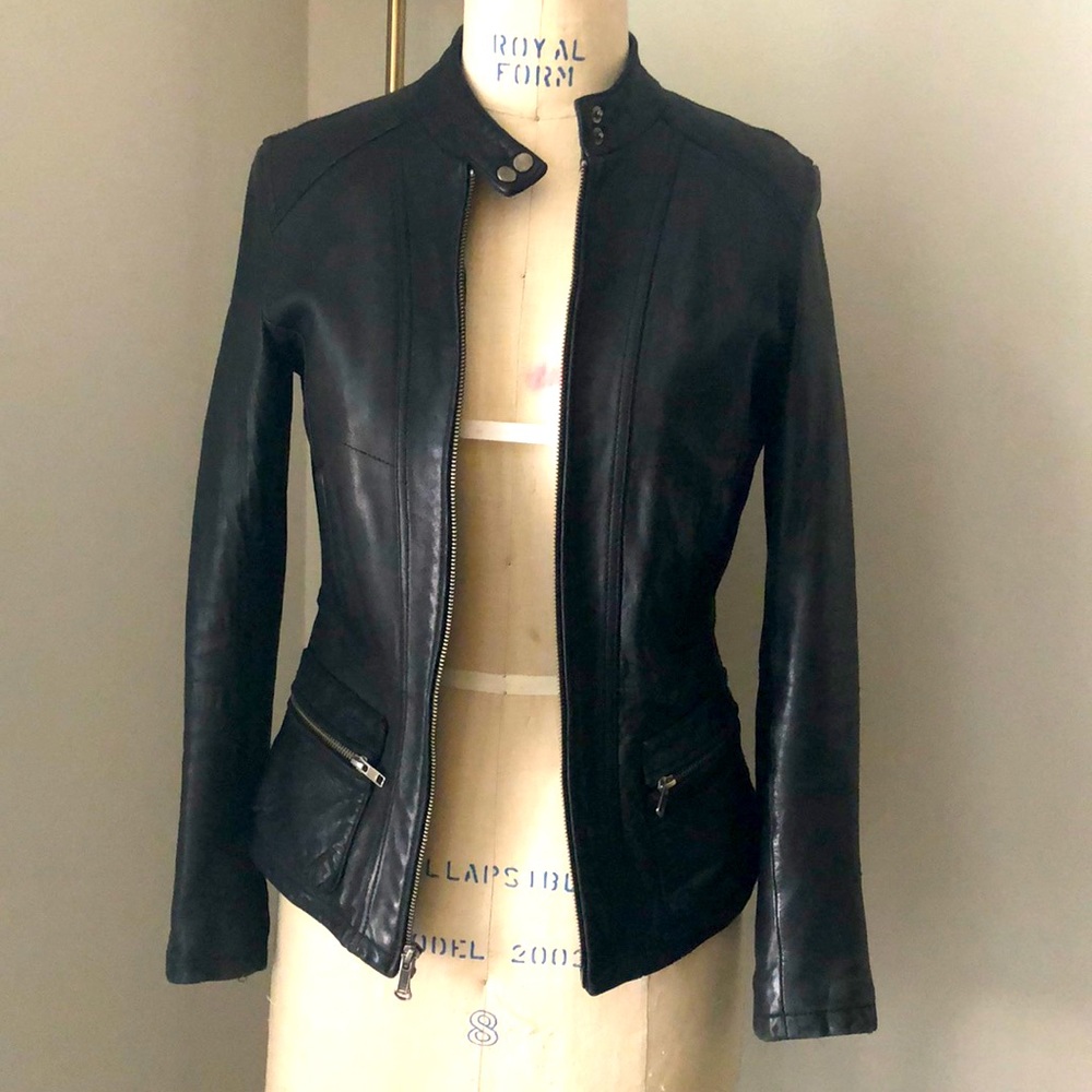 Calvin Klein Moto-Leather Jacket